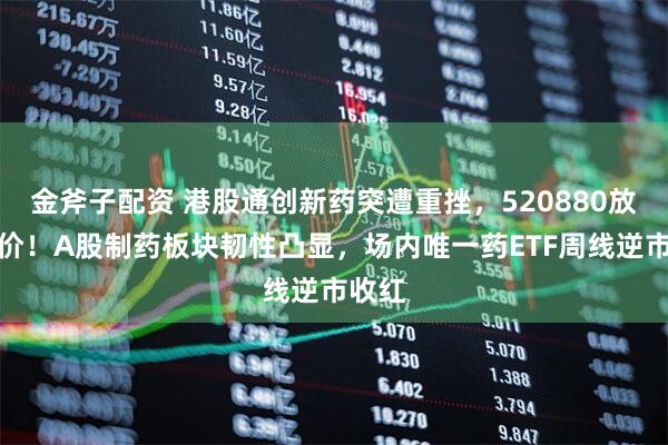 金斧子配资 港股通创新药突遭重挫，520880放量溢价！A股制药板块韧性凸显，场内唯一药ETF周线逆市收红